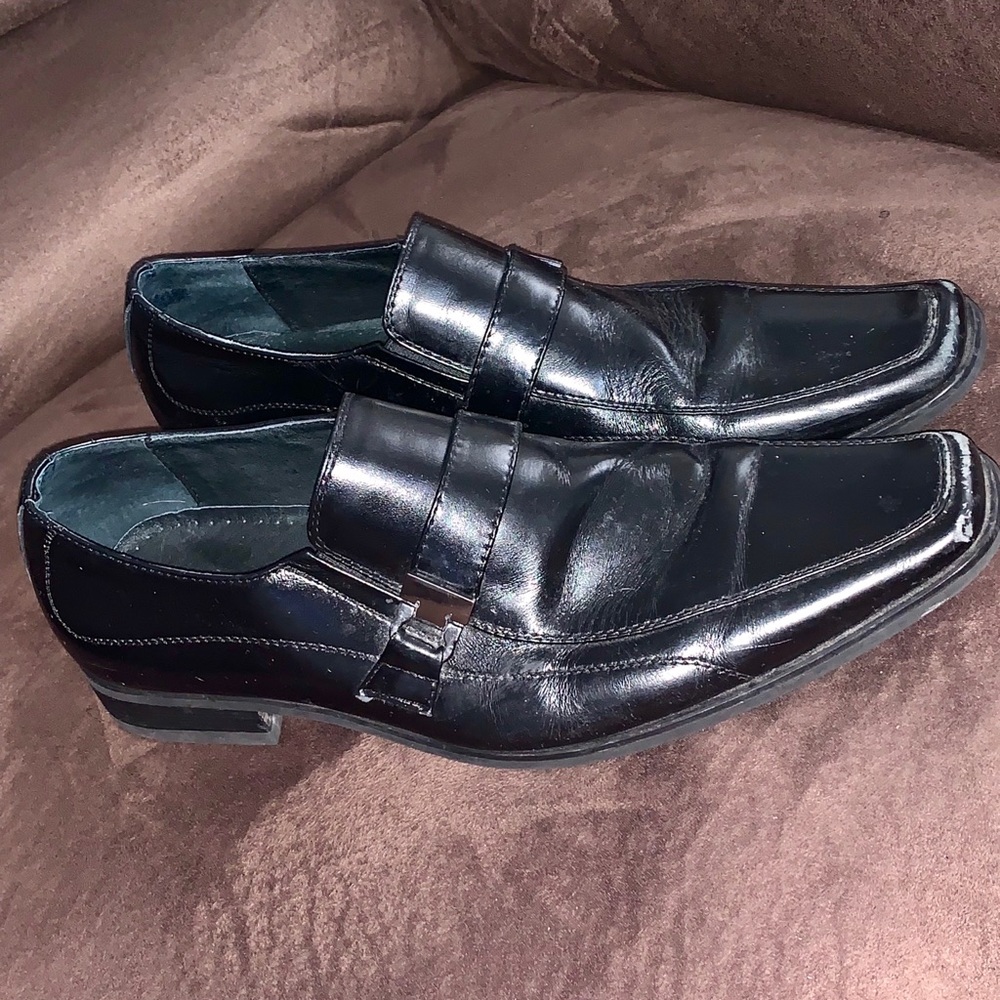 Men’s Aldo Black, Single Buckle, Dress Shoes